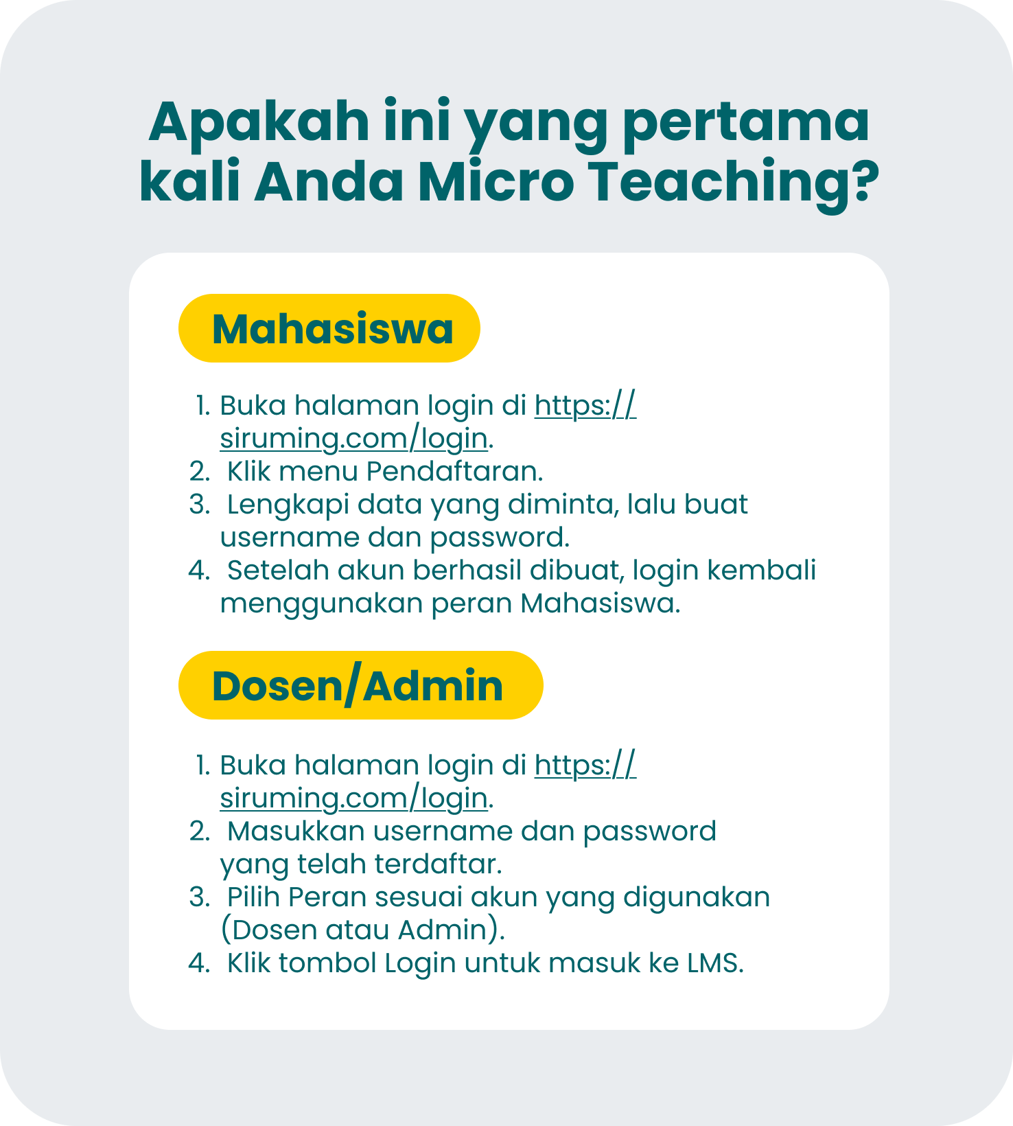 Petunjuk Awal